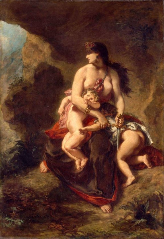 M‚d‚e, EugŠne Delacroix, 1862