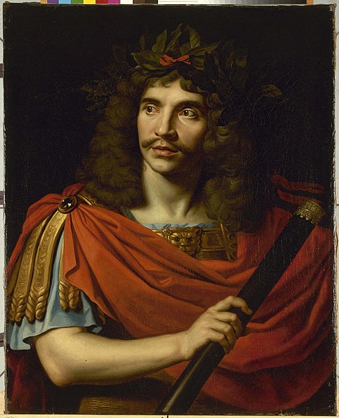 Molière (1622-1673) dans le rôle de César de 